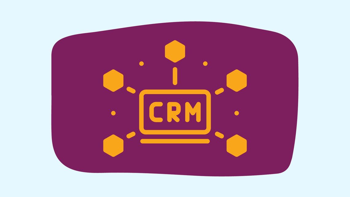 Workshop title text and CRM spoke icon