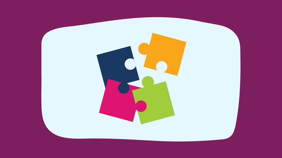 Thumbnail icon of multi colour puzzle pieces