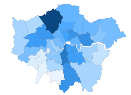 London heat map