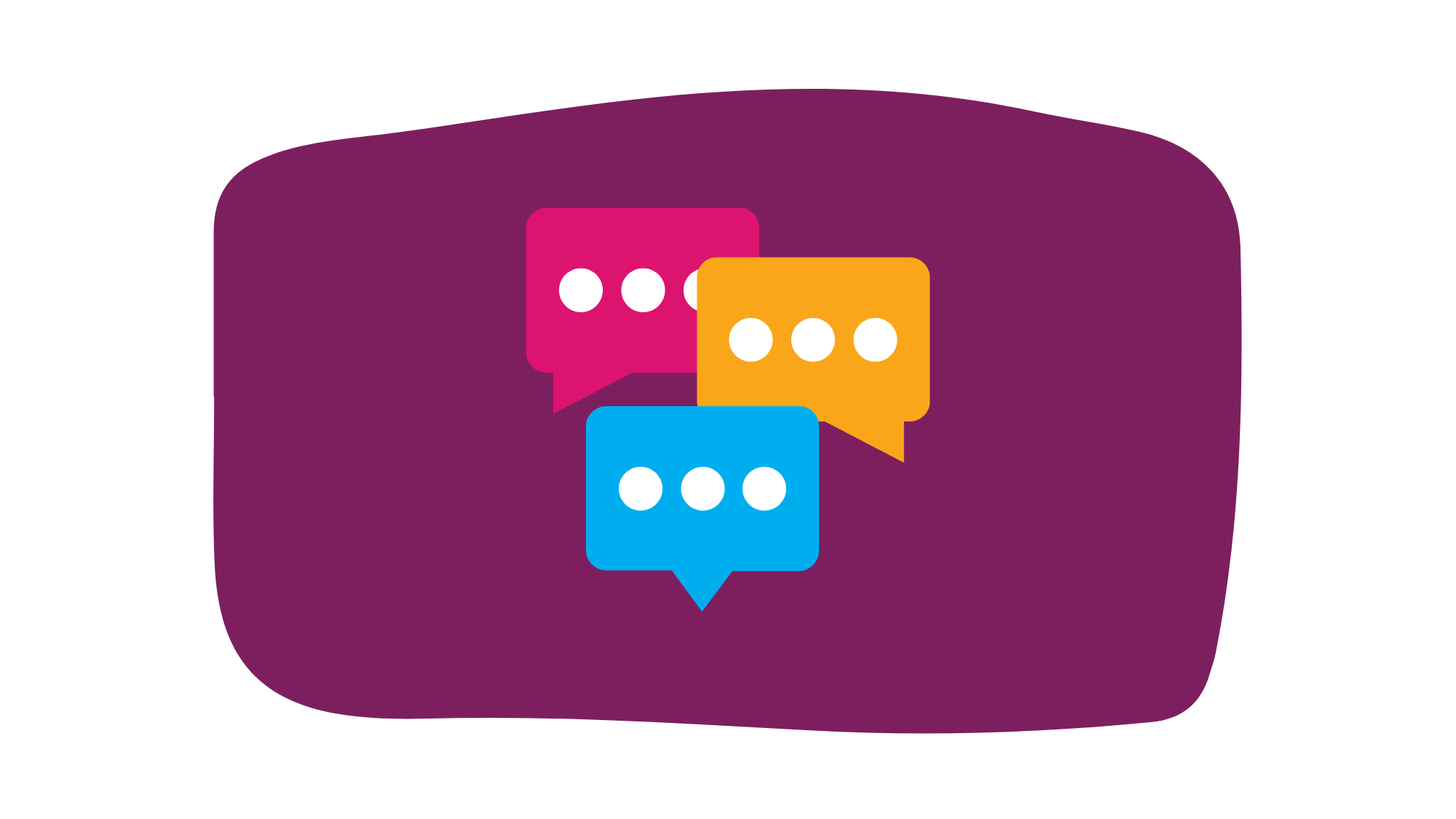 Text bubble icons